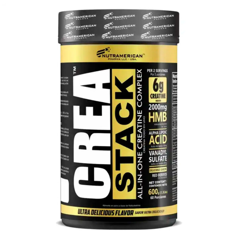Creatina monohidratada CreaSTACK Nutramerican 60 Servicios