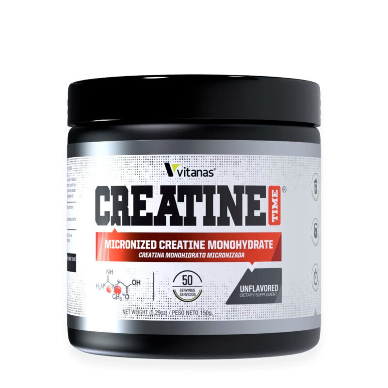 Creatina monohidratada Time Vitanas 50 Servicios