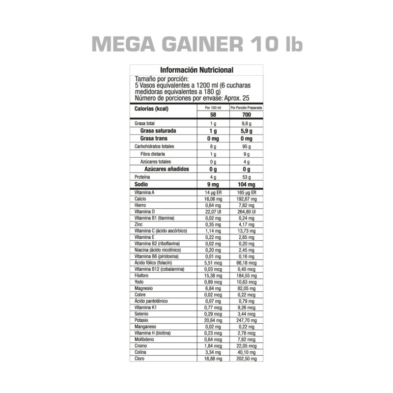 Mega Gainer GMN 10LB - Image 2