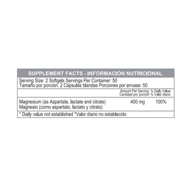 Vitamina Super Magnesium 100 softgels - Image 2