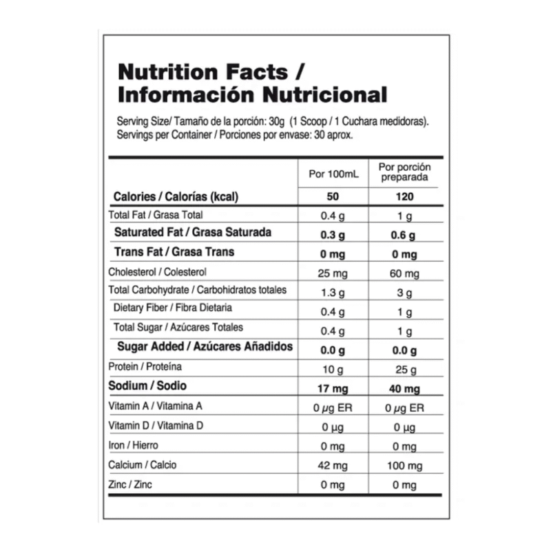 Proteina 100% Whey Elite Vitanas 2LB - Image 2
