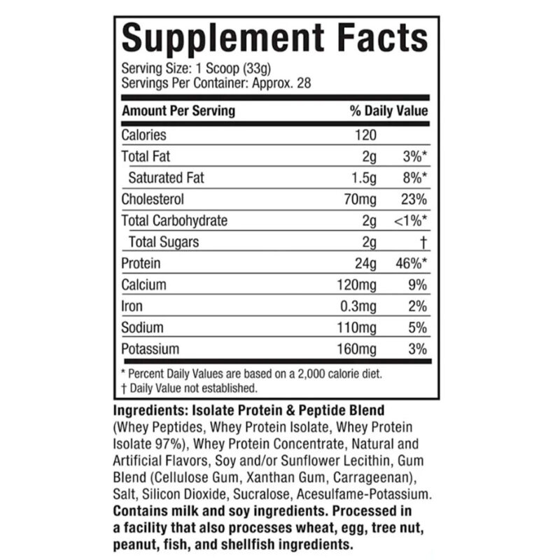 Proteina Whey Nitro Tech 100% Whey Gold Muscletech 2LB - Image 2